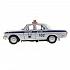 Машина Полиция Газ-2401 Волга 12 см серебристая двери и багажник открываются металлическая инерционная  - миниатюра №1