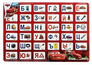 Disney Тачки-Алфавит рамка деревянная (Играем вместе, ALN-Dcsim)