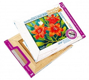 Набор для творчества - Живопись маслом - Лилии из серии - Простое искусство (Фантазёр, 737014ФН)