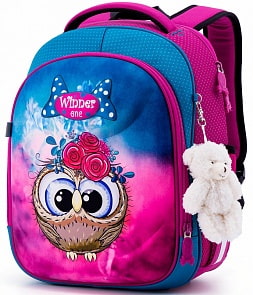 Ранец Winner One 6014 с брелоком мишка (Winner, 6014)