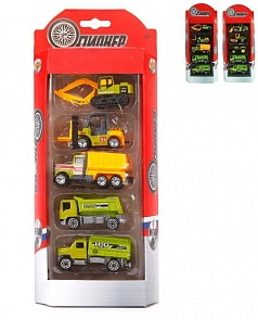 Набор из 5 машин металлических Агротранспорт, несколько видов (Наша игрушка, M7236-1) (ассортимент)