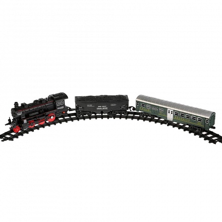Железная дорога на батарейках JHX8801, свет и звук 