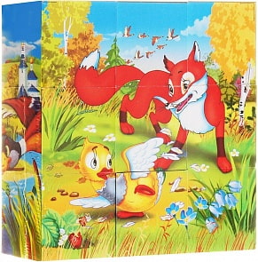 9 развивающих кубиков - Русские сказки (Играем Вместе, 01409sim)