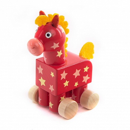 Фигурка деревянная - Лошадка Иго-Го из серии Деревяшки 