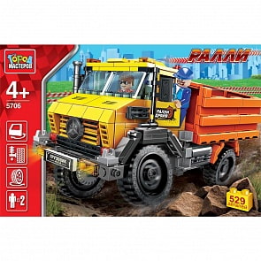 Конструктор Город Мастеров - Ралли: грузовик 4х4, с фигурками, 529 деталей (Город Мастеров, 5706-XG (24)