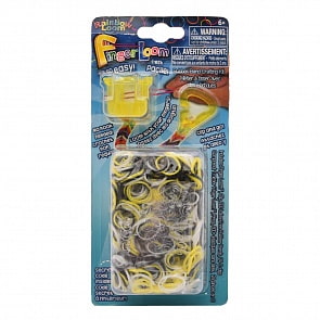 Набор для плетения браслетов - Фингер Лум, желтый (Rainbow Loom, R0037B)