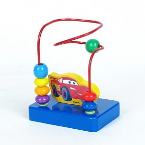 Деревянный лабиринт «Disney. Тачки» с плоской фигуркой Молнии Маккуин (Играем вместе, SM-L-CARMQsim)