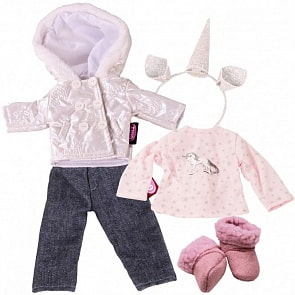 Набор одежды и аксессуаров - Единорог, 27 см (Gotz, 3403028)