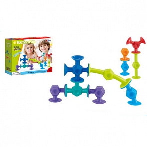 Конструктор мягкий с присосками, 10 предметов (Shantou, 688-10)