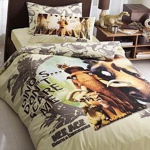 Комплект детского постельного белья, Ice Age, 1,5 спальное - ICE AGE 3 (Ледниковый период) DINOZAURS (TAC, 8381A-90000150)