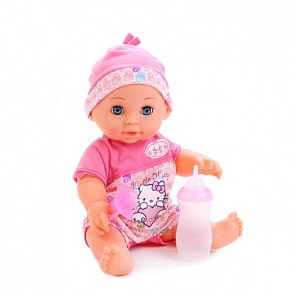 Пупс из серии Hello Kitty 30 см., 3 функции, пьет и писает, закрывает глазки, с аксессуарами (Карапуз, Y30DP-RU-HKСвеРозsim)