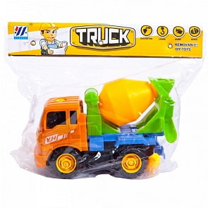 Машинка-конструктор Бетономешалка с инструментами (Junfa Toys, YH559-19D)