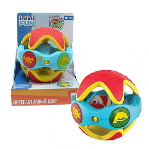 Развивающая игрушка из серии Kidz Delight - Интерактивный шар, свет и звук (1toy, Т10506)