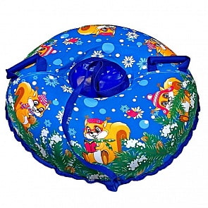 Санки надувные Тюбинг Эксклюзив - Белки, автокамера, диаметр 100 см (RT, 6756rt)