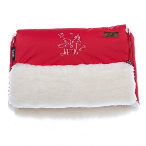 Муфта меховая для коляски Nuovita Islanda Bianco Rosso/Красный (Nuovita, NUO-mISLB_2050)