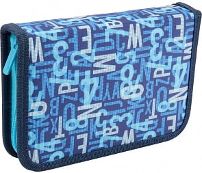 Пенал - Alphabet, 1 отделение, 1 отворот, без наполнения (Kite, K17-621-7)