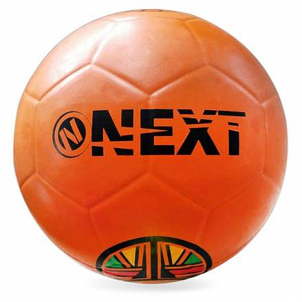 Футбольный бескамерный мяч Next, 22 см, оранжевый 