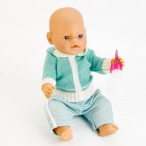Интерактивный пупс, пьет и писает, закрывает глаза с аксессуарами, 43 см (B689659) 