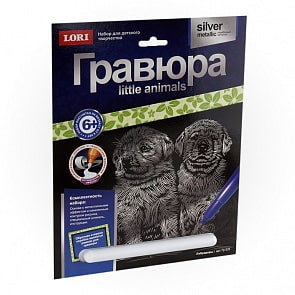 Гравюра Лабрадоры Little Animals (Lori, Гр-533)