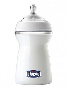 Бутылочка Natural Feeling, 6 месяцев+, силиконовая соска с флексорами, 330 мл (Chicco, 310205205)