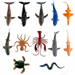 Набор из 12-и фигурок - Морские животные, 10 см (Играем вместе, P0101-12) (ассортимент)