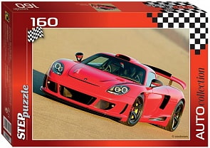 Пазл спортивная красная машина, 160 элементов (Step Puzzle, 72057)