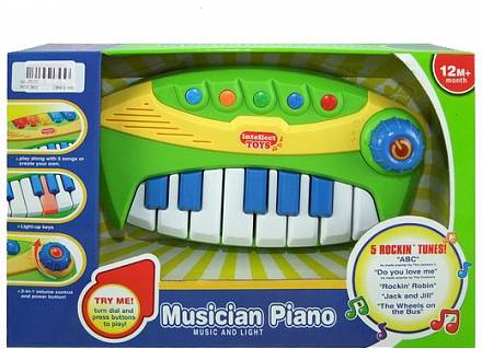 Пианино для малышей со звуковыми и световыми эффектами 