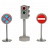 Набор дорожных знаков со светофором  - миниатюра №2