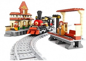 Конструктор Поезд и ж/д станция, 462 детали (Ausini, 25811)
