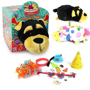 Мягкая игрушка из серии Вывернушка-Сюрприз 2в1 Йоркширский терьер (1Toy, Т13640)