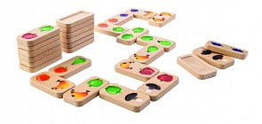 Деревянная игра – Домино. Фрукты и овощи (Plan Toys, 5639k) 