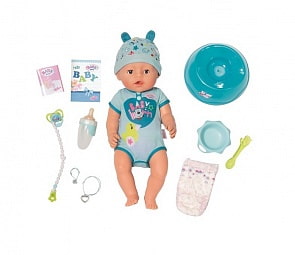 Интерактивная кукла Baby Born - мальчик, 43 см (Zapf Creation, 824-375)