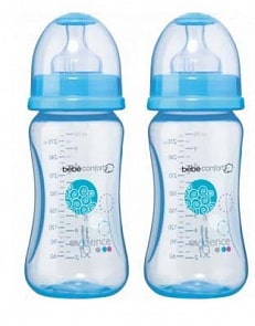 Набор из 2-х бутылочек Maternity, голубой, 270 мл (Bebe Confort, 30000938)