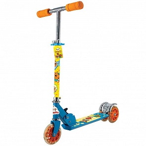 Самокат 3-колесный складной из серии Три кота, 50 % алюминий, колеса пвх 120 мм, свет (ST-ALU-2RW-CATS)