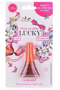 Лак Конфетти, цвет темно-золотой № 12К  (Lucky , Т14141)