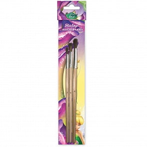 Набор кисточек Disney «Феи» 3 штуки (Росмэн, 28903ros)