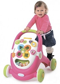 Каталка-ходунки, свет, звук, розовая (Smoby, 110304)