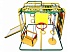 Детский спортивный комплекс Мурзилка S, цвет - оранжевый/радуга  - миниатюра №1
