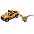 Машина Пикап 13,3 см с динозавром 9 см свет-звук двери и багажник открываются металлическая инерционная  - миниатюра №2