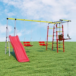 Дачный комплекс Богатырь Плюс R 103.12.04 с цепными качелями (Romana, СГ000004306)