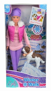 Кукла Штеффи на прогулке с собакой (Simba, 5730931)