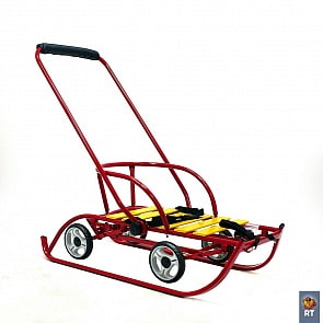 Санимобиль на колесах "Премиум", педальный принцип - бордо (RT, 4950RT)