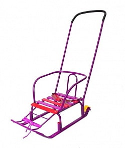 Санки Считалочка - Девятка с колесиками, сиреневые (RT, 3654RT)