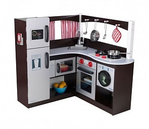Большая угловая кухня - Эспрессо (KidKraft, 53302_KE)