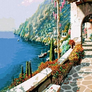 Раскраски по номерам - Картина «Солнечный день», 40 х 50 см. (Белоснежка, 502-CG)