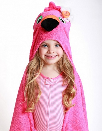 Полотенце с капюшоном для детей Фламинго Френни Franny the Flamingo, 2+ 