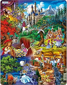 Пазл Сказки Братьев Гримм, 33 детали (Larsen, US24)