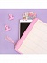 Блокнот Сердечко с кармашком на молнии, цвет - розовый перламутр, формат А5  - миниатюра №5