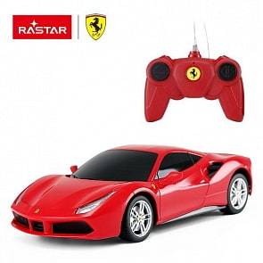 Машина на радиоуправлении 1:24 Ferrari 488 GTB, цвет Красный (Rastar, 76000R)
