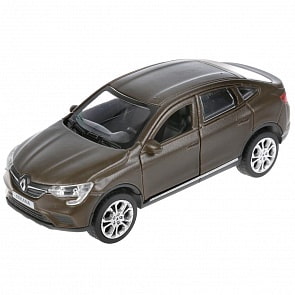 Машина Renault Arkana 12 см матовая бежевая со светом и звуком двери открываются металлическая (Технопарк, ARKANA-12SLFIL-BN)